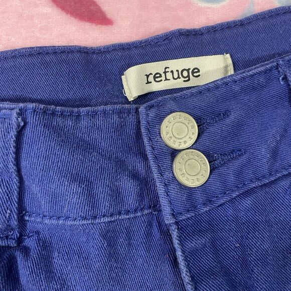 Y2k Refuge Size 4 Royal Blue Fringe Short Shorts - Picture 5 of 5